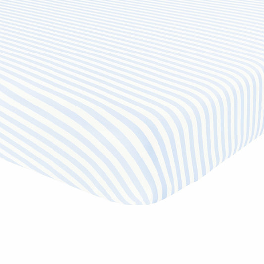 Twin Sheet in Small Mist Stripe | Kyte Baby