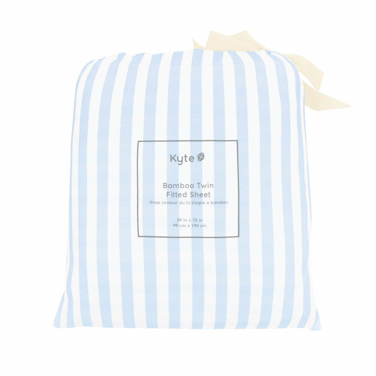 Twin Sheet in Small Mist Stripe | Kyte Baby