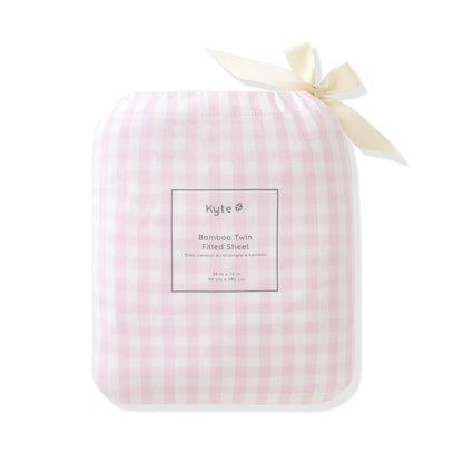Twin Sheet in Small Sakura Stripe | Kyte Baby