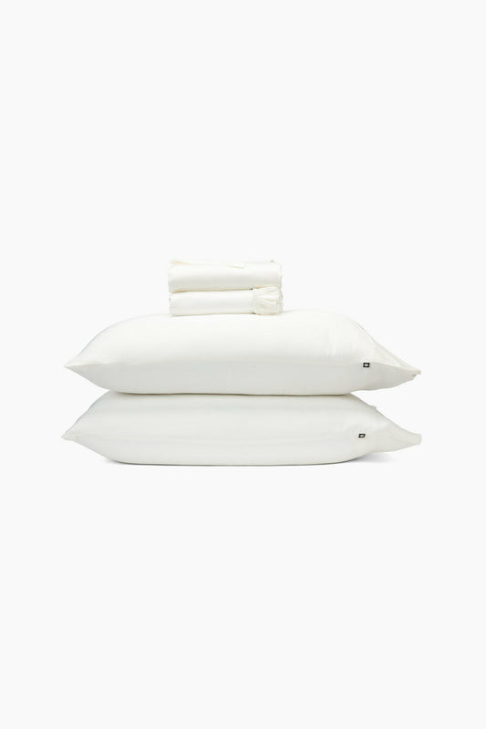 Bamboo Sateen Sheet Set in Shell | Kyte Baby
