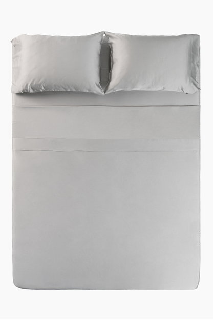 Bamboo Sateen Sheet Set in Dove Gray | Kyte Baby