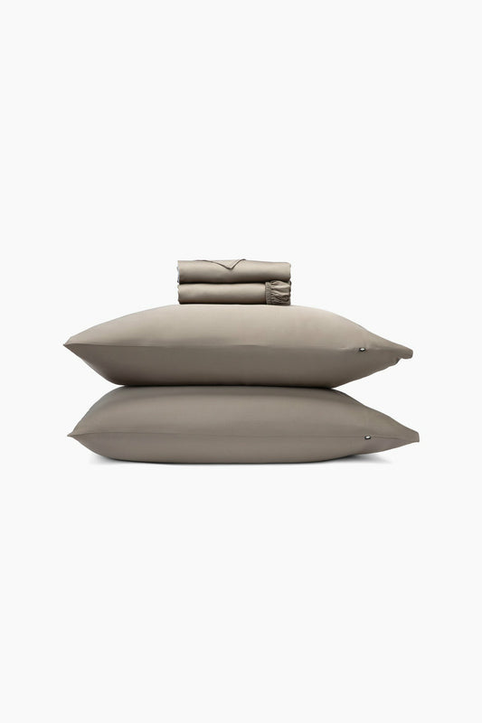Bamboo Sateen Sheet Set in Truffle | Kyte Baby