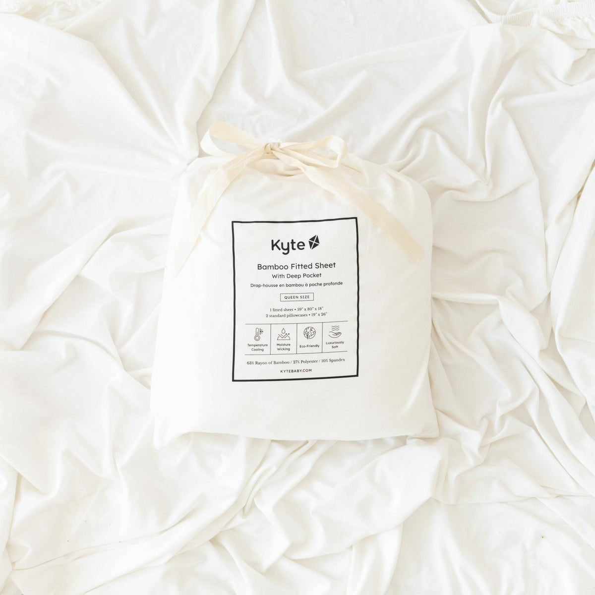 Fitted Sheet & Pillowcases Cloud | Kyte Baby
