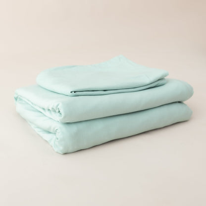 Fitted Sheet & Pillowcases Sage | Kyte Baby