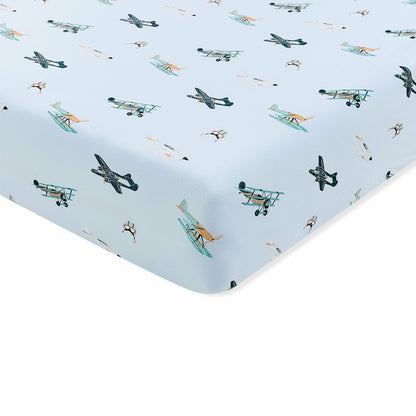 Twin Sheet in Take Off | Kyte Baby