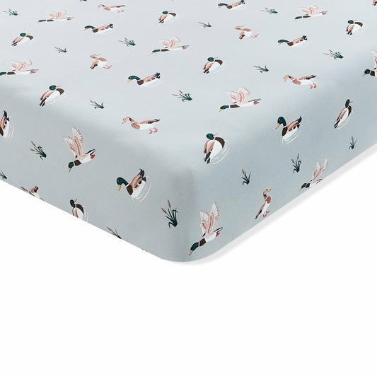 Twin Sheet in Mallard Duck | Kyte Baby