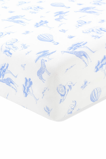 Twin Sheet in Toile Safari | Kyte Baby