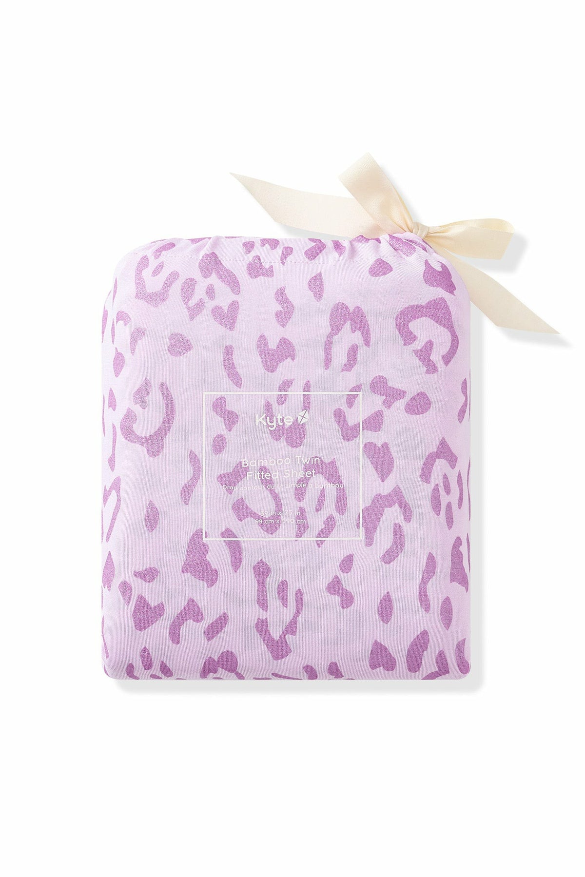 Twin Sheet in Thistle Leopard | Kyte Baby