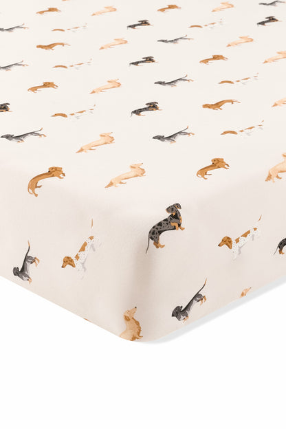 Twin Sheet in Dachshund | Kyte Baby