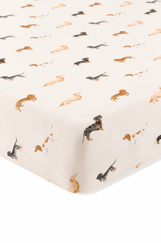 Twin Sheet in Dachshund | Kyte Baby