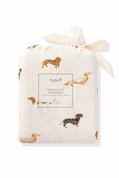 Twin Sheet in Dachshund | Kyte Baby