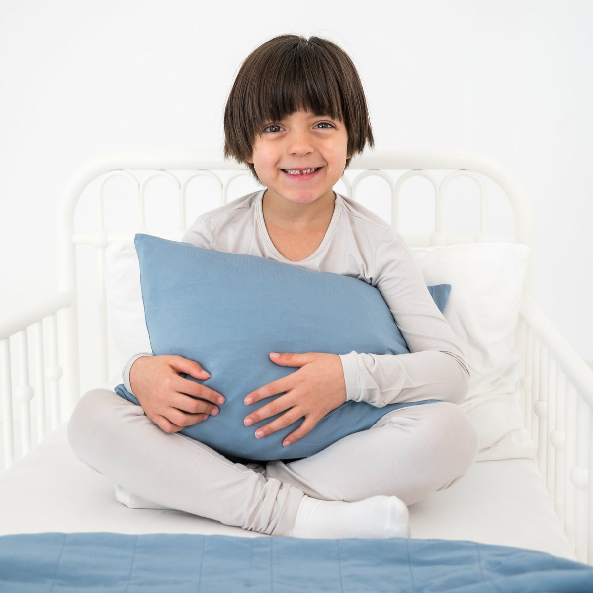 Toddler Pillowcase in Slate | Kyte Baby