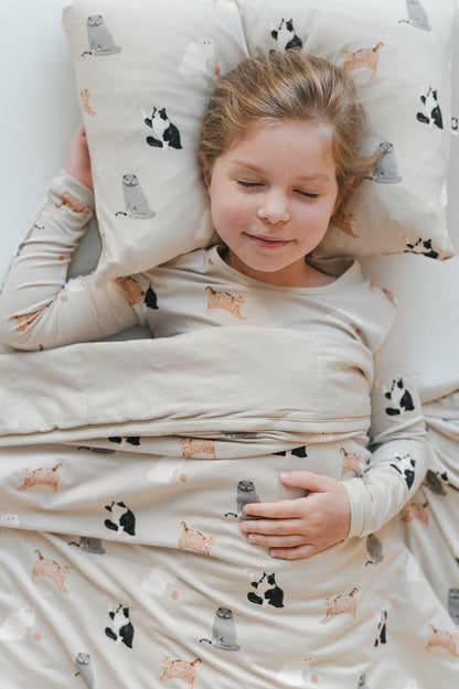 Toddler Pillowcase in Fluffy Cat | Kyte Baby