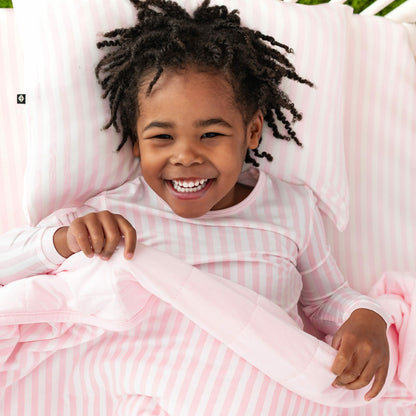 Toddler Pillowcase in Small Sakura Stripe | Kyte Baby