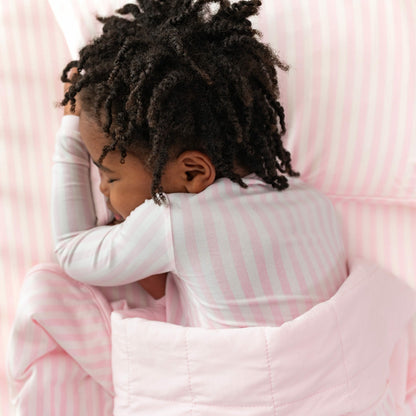 Toddler Pillowcase in Small Sakura Stripe | Kyte Baby