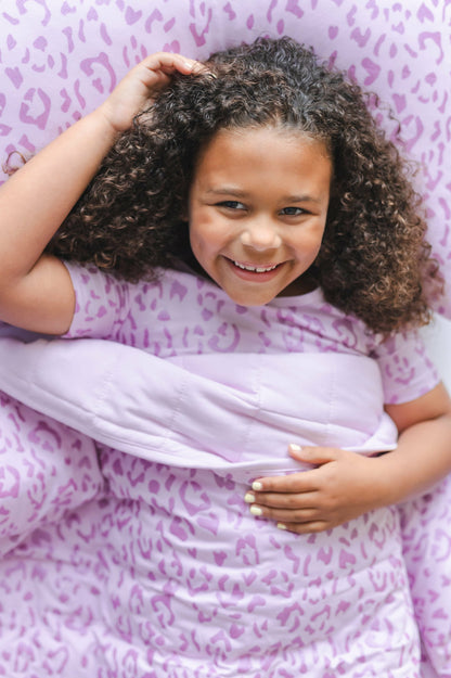 Standard Pillowcase in Thistle Leopard | Kyte Baby