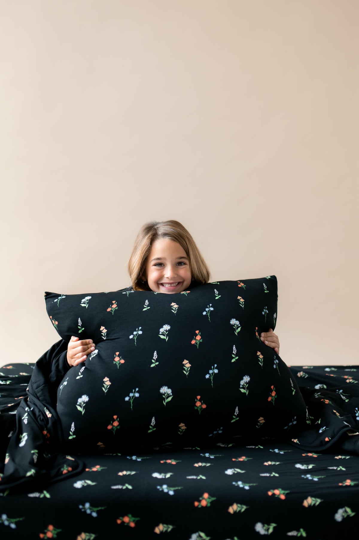 Standard Pillowcase in Midnight Wildflower | Kyte Baby