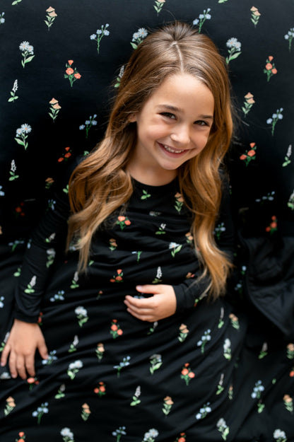 Standard Pillowcase in Midnight Wildflower | Kyte Baby