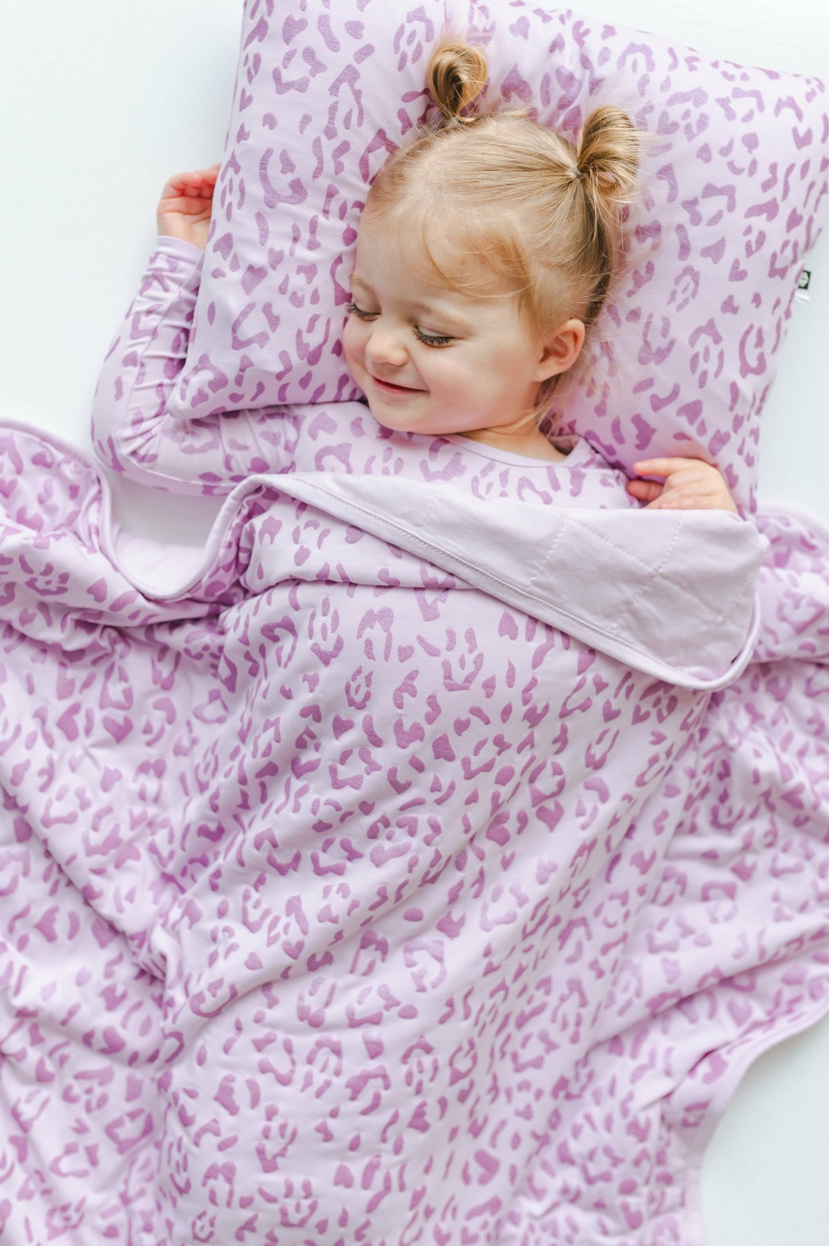 Toddler Pillowcase in Thistle Leopard | Kyte Baby