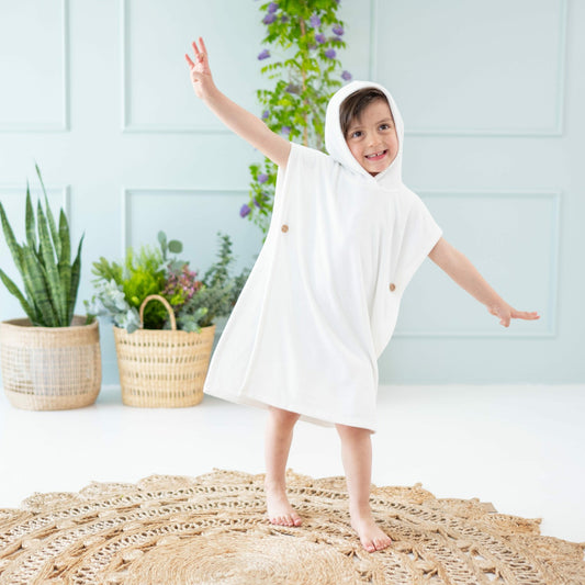 Swim Poncho in Cloud | Kyte Baby