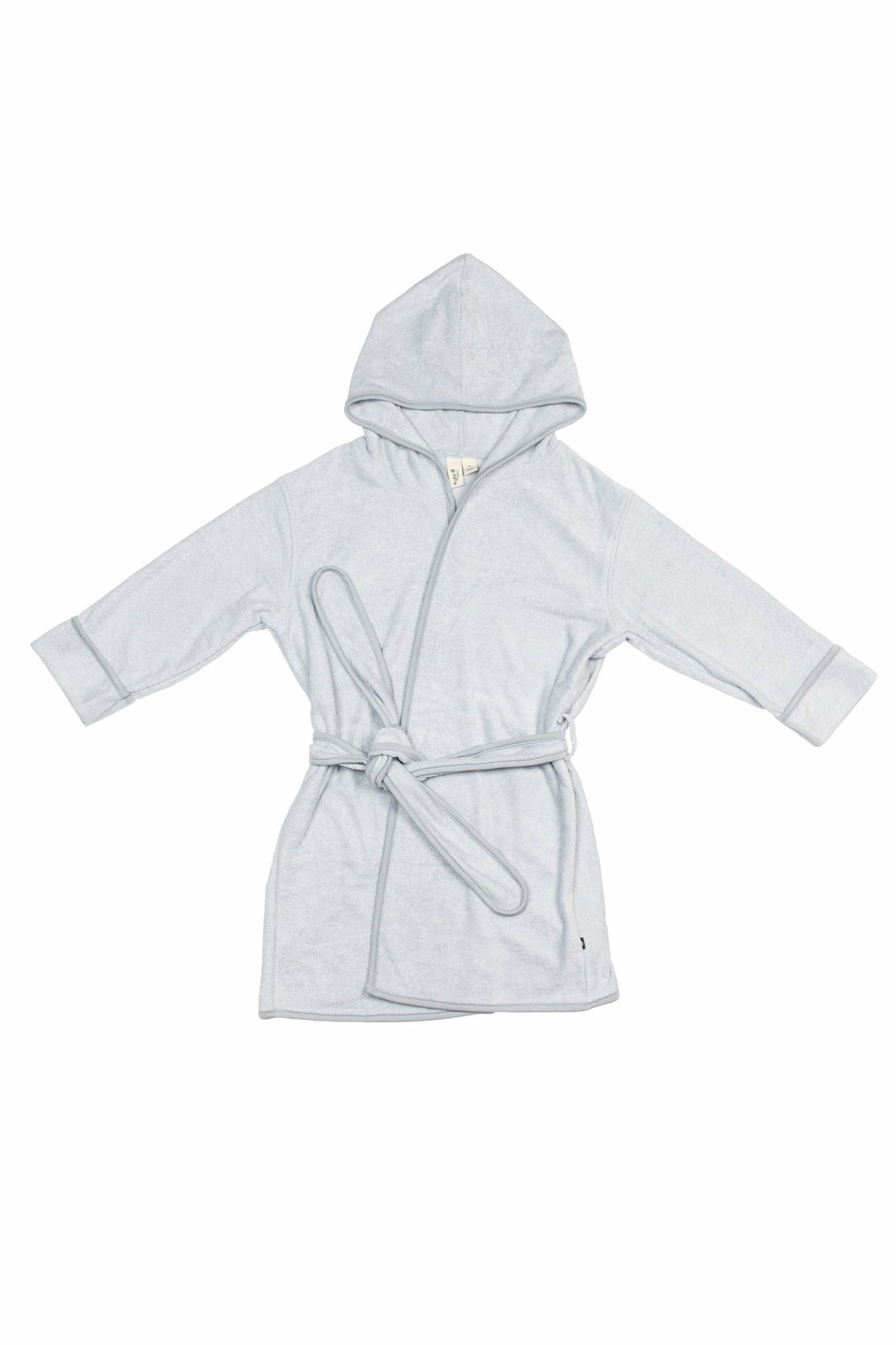 Hooded Bath Robe in Storm | Kyte Baby