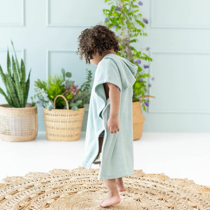 Swim Poncho in Sage | Kyte Baby