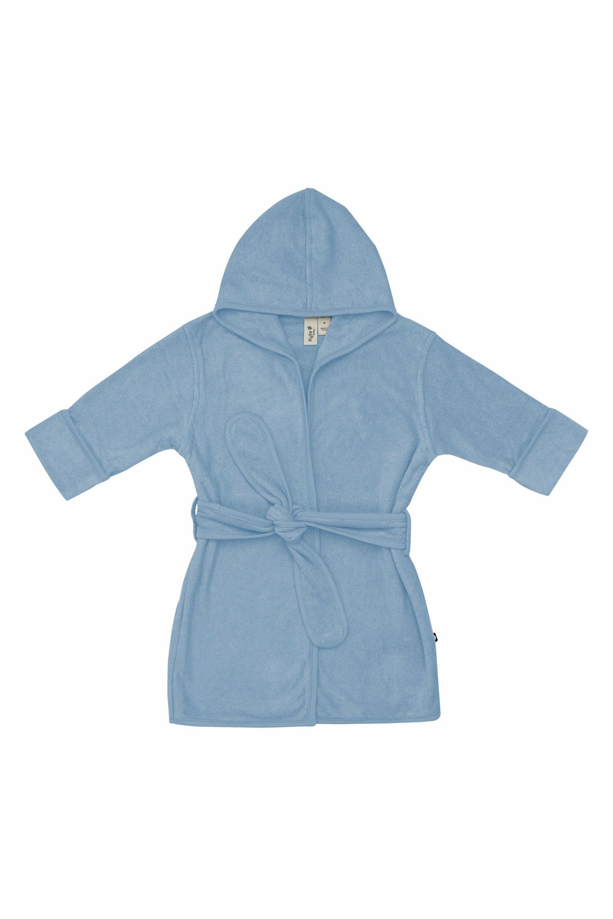 Hooded Bath Robe in Slate | Kyte Baby