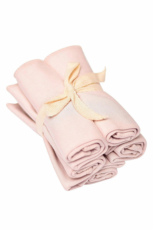 Bamboo Baby Washcloth 5-Pack in Blush Pink | Kyte Baby