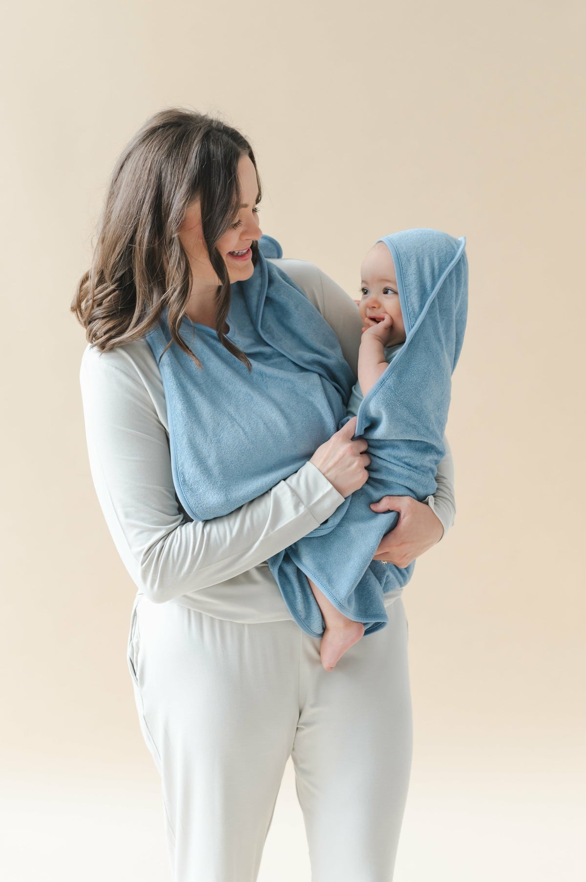 Terry Apron Towel in Slate | Kyte Baby