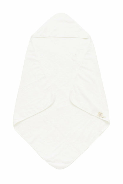 Hooded Infant Bath Towel in Cloud | Kyte Baby