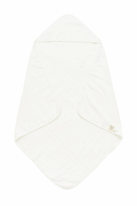 Hooded Infant Bath Towel in Cloud | Kyte Baby