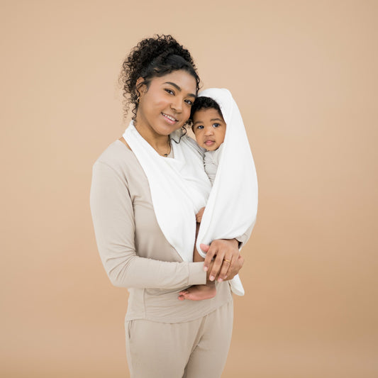 Terry Apron Towel in Cloud | Kyte Baby