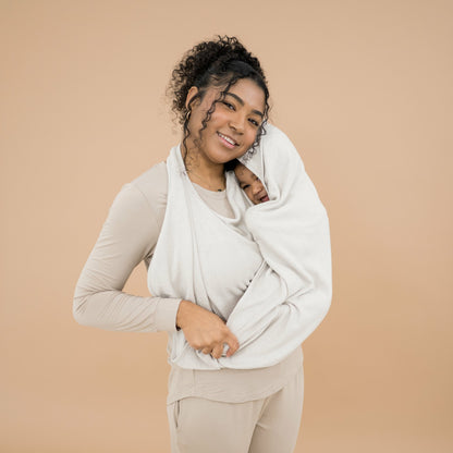Terry Apron Towel in Oat | Kyte Baby