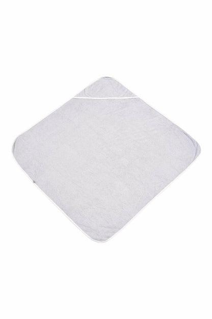 Bamboo Hooded Bath Towel in Storm Cloud Trim | Kyte Baby