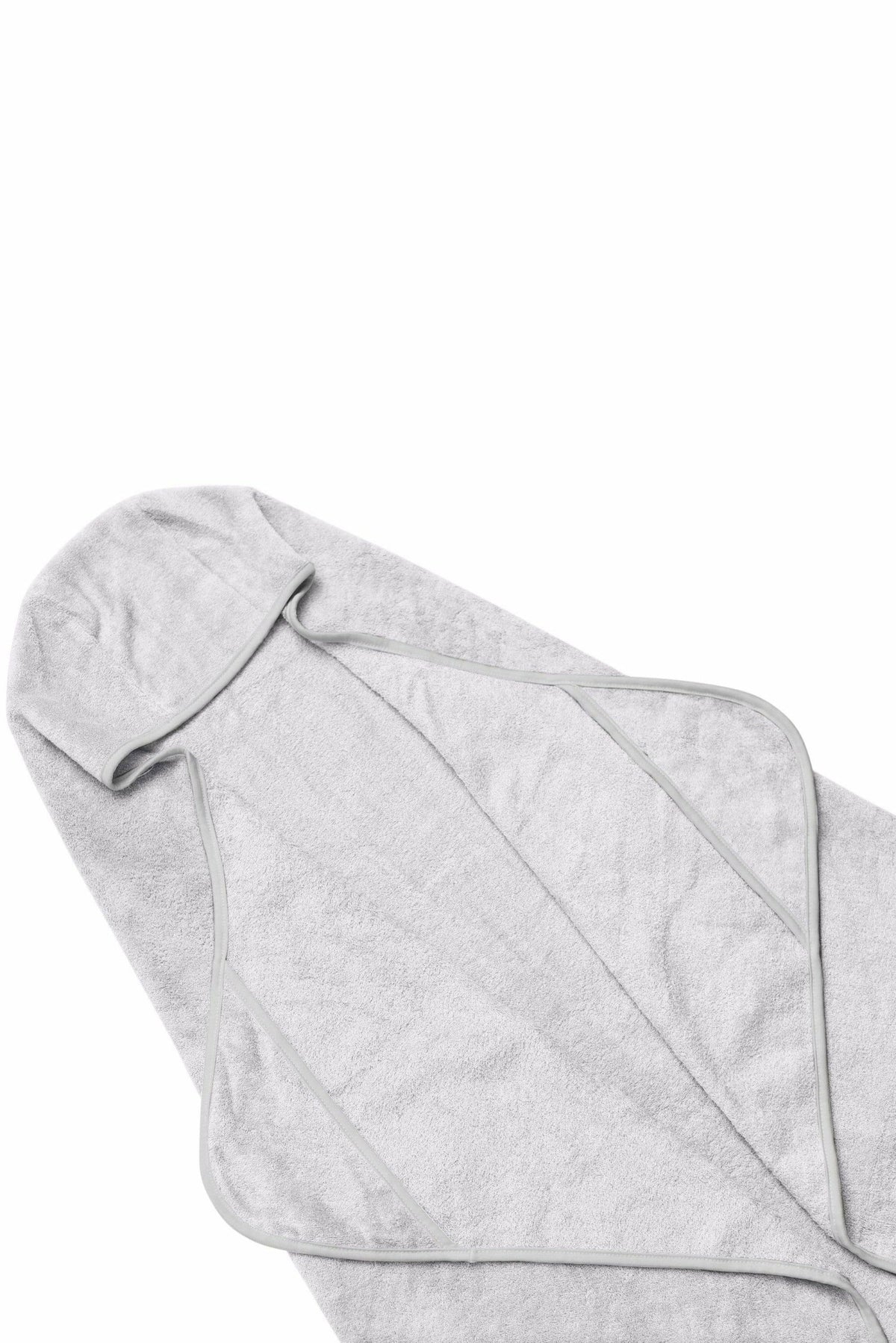 Toddler Hooded Bamboo Bath Towel in Storm | Kyte Baby