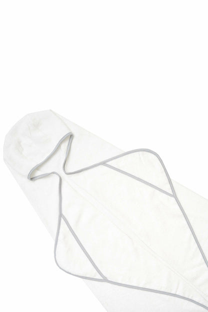 Toddler Hooded Bath Towel in Cloud Storm Trim | Kyte Baby