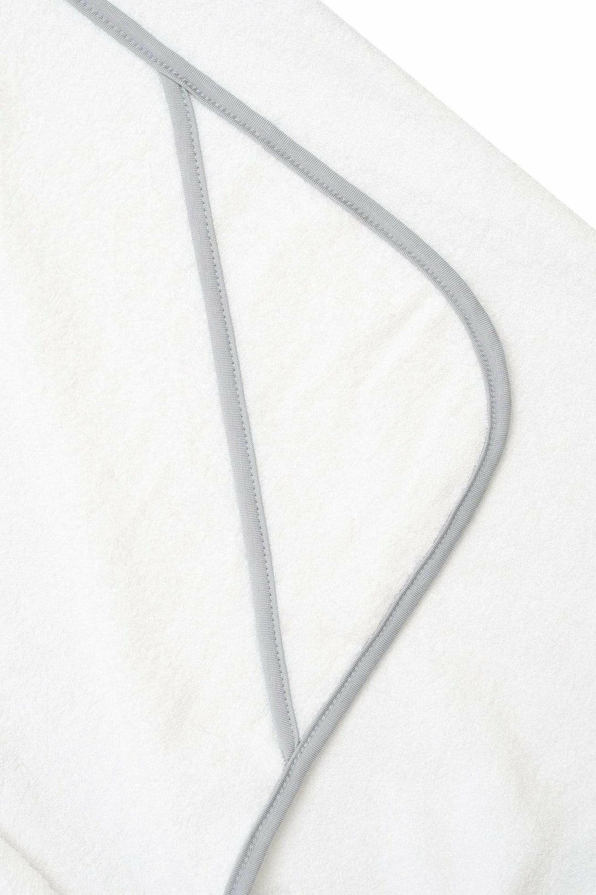 Toddler Hooded Bath Towel in Cloud Storm Trim | Kyte Baby