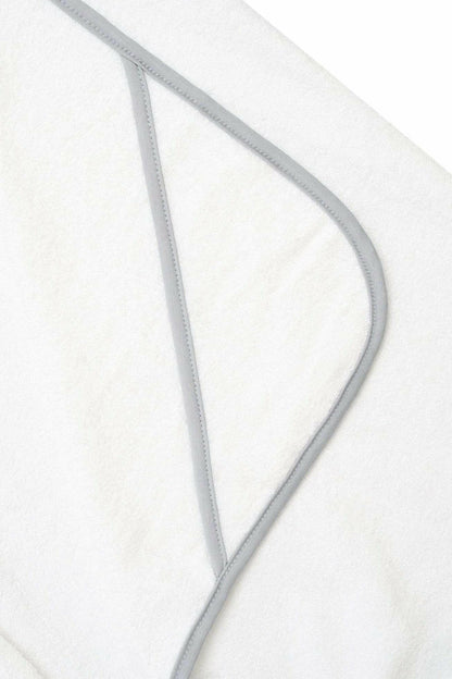 Toddler Hooded Bath Towel in Cloud Storm Trim | Kyte Baby