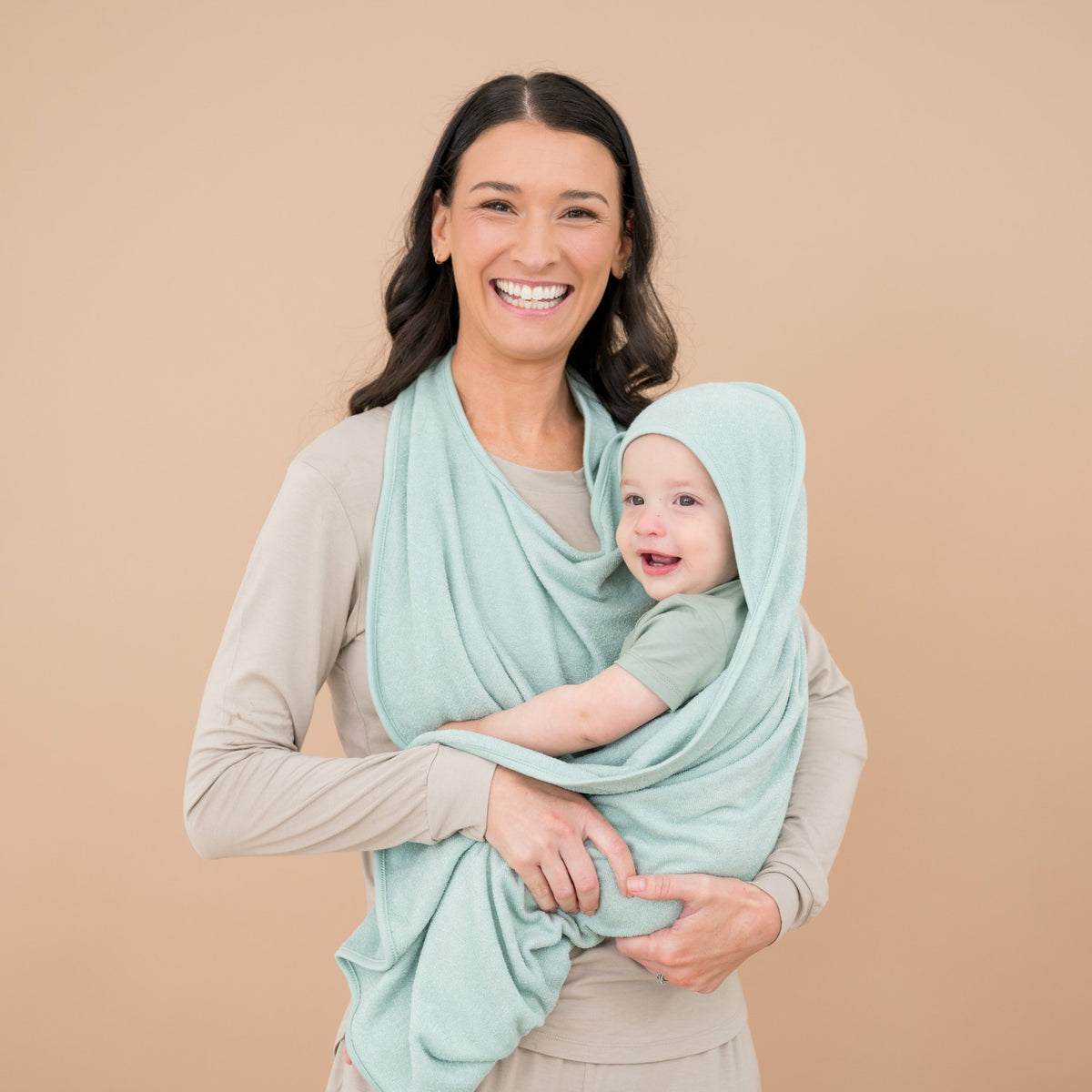 Terry Apron Towel in Sage | Kyte Baby