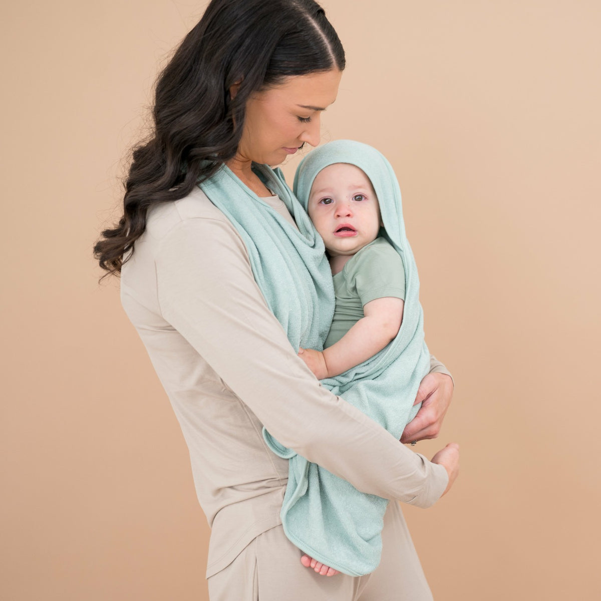 Terry Apron Towel in Sage | Kyte Baby