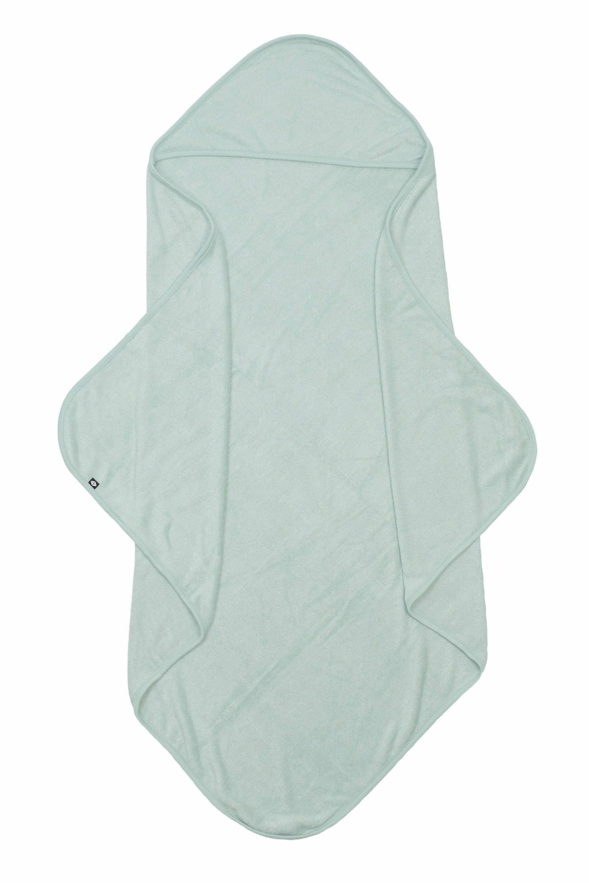Hooded Infant Bath Towel in Sage | Kyte Baby