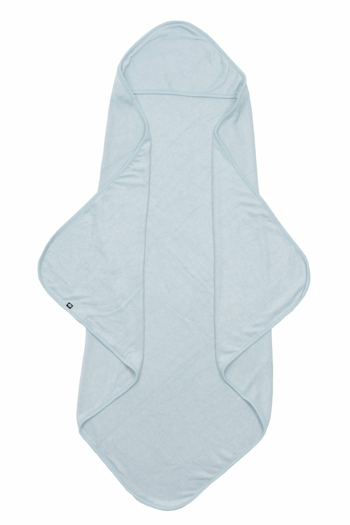 Hooded Infant Bath Towel in Fog | Kyte Baby