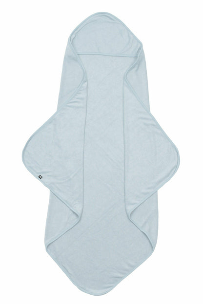 Hooded Infant Bath Towel in Fog | Kyte Baby