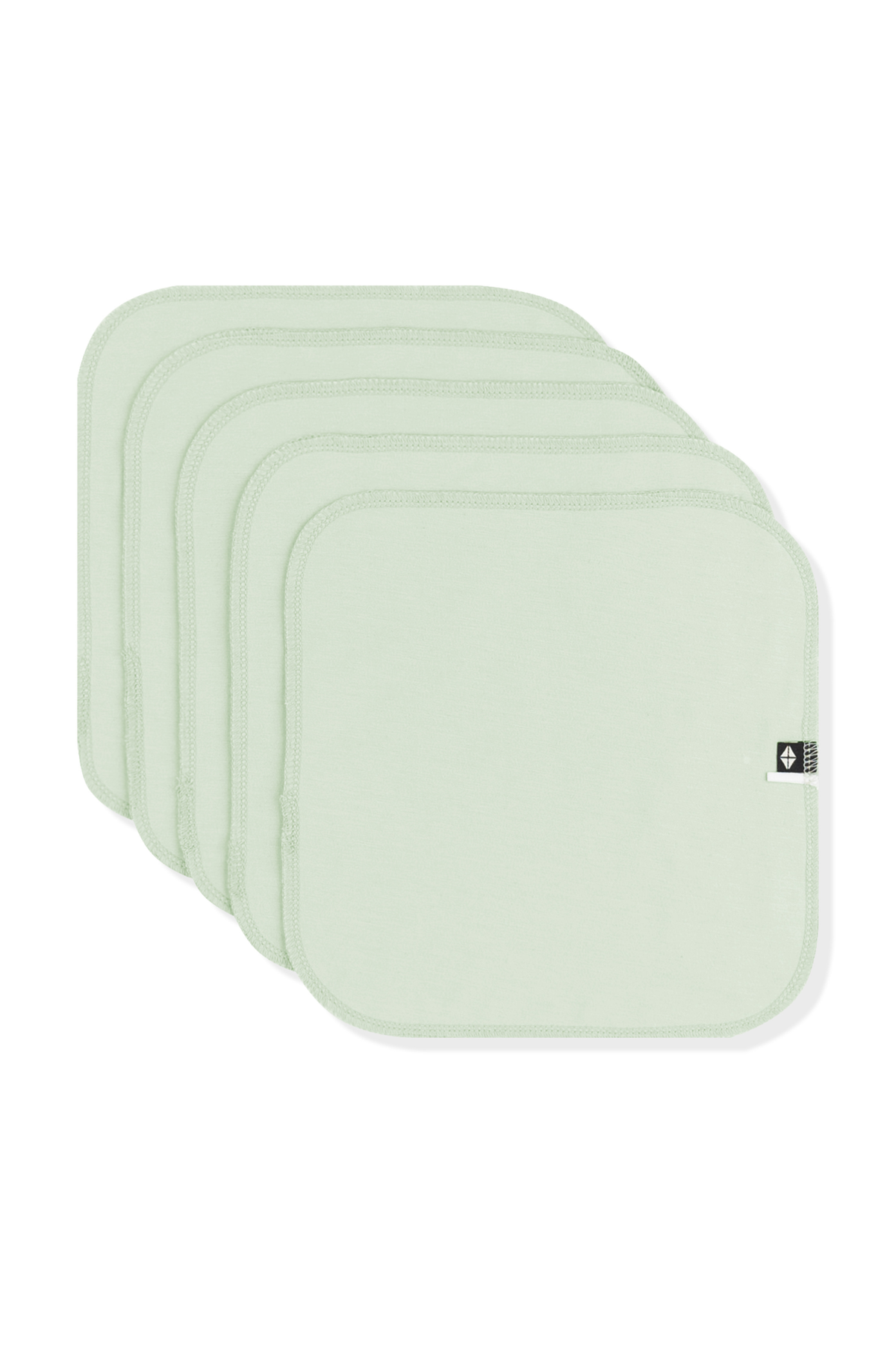 Washcloth 5-Pack in Basil | Kyte Baby