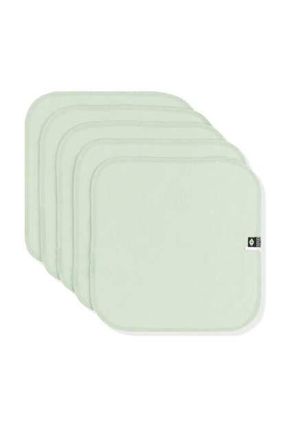 Washcloth 5-Pack in Basil | Kyte Baby