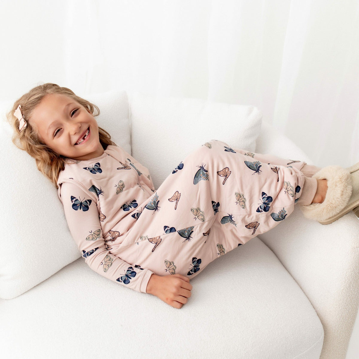 Sleep Bag Walker in Blush Butterfly 1.0 | Kyte Baby