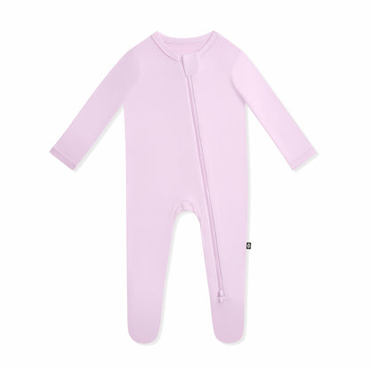 Zippered Footie in Thistle | Kyte Baby