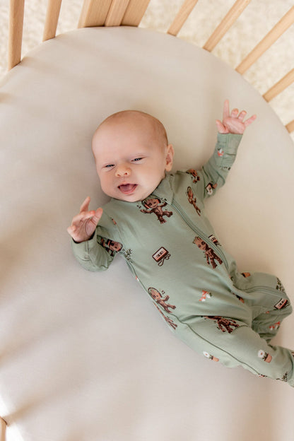 Zippered Footie in Groot | Kyte Baby