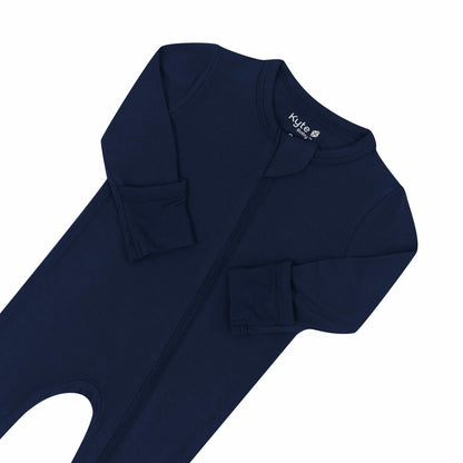 Zippered Footie in Navy | Kyte Baby