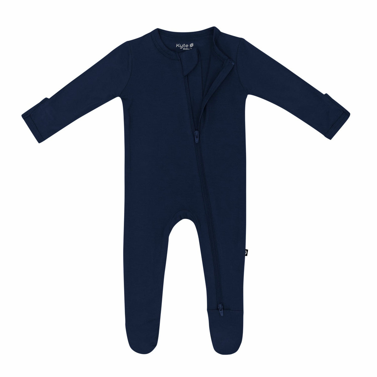 Zippered Footie in Navy | Kyte Baby